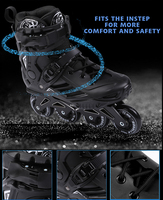 Patins à roulettes professionnels en ligne avec roues en PU, bottes durables pour le fitness en extérieur, chaussures de patinage de course pour adultes, entraînement