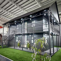 Casa Contenedor Expandible de Dos Pisos con Dormitorio y Espacio de Estar, Diseño de Techo Plano de 20 Pies, Ecológica y Segura