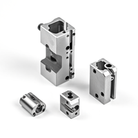 Boîtier en aluminium usiné CNC avec support en acier inoxydable pour la marque FANTAI, destiné à l'usinage, au perçage et à la brochage