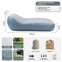 Canapé gonflable automatique léger (2,4 kg) à structure monocouche, idéal pour le camping, les festivals de musique et les activités de plein air – Meilleur rapport qualité-prix