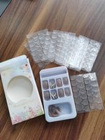 10 pièces/lot Autocollants adhésifs double face en gelée pour ongles, étanches, transparents, pour faux ongles à presser