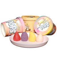 Mini-crèmes glacées halal 3D aux saveurs de lait et de chocolat (raisin, fraise, mangue) en boîte – Vente chaude directe usine