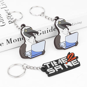 Vente en gros de porte-clés PVC 2D, impression personnalisée de paysages mignons, fourniture directe en usine - Product Image 1