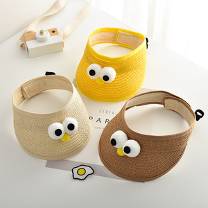 Venta al por mayor de alta calidad bebé gorras niño niños sombreros de paja niños al aire libre sol verano <span class=keywords><strong>protector</strong></span> <span class=keywords><strong>solar</strong></span> gorra - Product Image 2