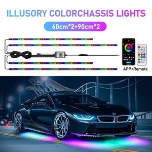Lampe LED dynamique colorée <span class=keywords><strong>pour</strong></span> voiture, la plus vendue, avec application <span class=keywords><strong>pour</strong></span> effet de cheval au galop, bande lumineuse décorative sous châssis éblouissante - Product Image 4