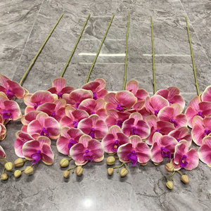 Orchidées en pot Fleurs artificielles Toucher réel Fleur d'<span class=keywords><strong>orchidée</strong></span> papillon Phalaenopsis Orchidées pour la décoration de mariage à domicile - Product Image 4