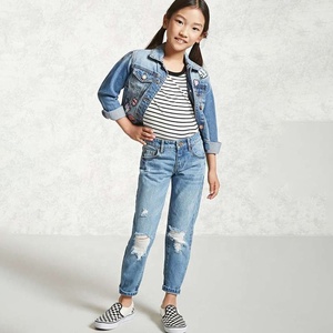 Recién llegado, conjuntos <span class=keywords><strong>de</strong></span> chaqueta vaquera <span class=keywords><strong>de</strong></span> primavera, conjunto <span class=keywords><strong>de</strong></span> mezclilla para niña pequeña, trajes <span class=keywords><strong>de</strong></span> mezclilla, ropa para niños - Product Image 2