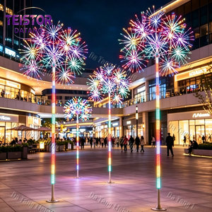Árbol de Navidad con Luces LED de Fuegos Artificiales, Ramas con Explosión Radial para Crear un Efecto de Fuegos Artificiales Explosivos por la Noche - Product Image 4