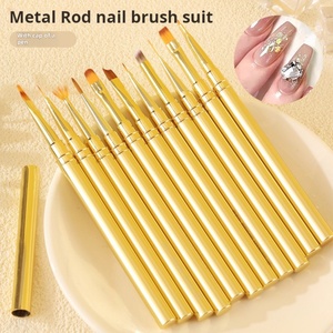 Wholesale Hot Style Acrylic UV Gel Extension Drawing DIY Manicure Tool Stripe Pattern Nail Art <b>Brush</b> NAIL <b>BRUSH</b> SET - Product Image 2