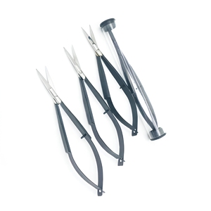 Hot Sale Eye Brow Professional Micro Scissors 4.5" Straight Castroviejo <b>Stitch</b> Cutting Embroidery Spring Action extra sharp - Product Image 6