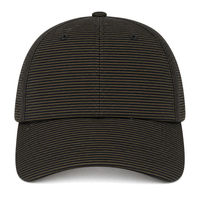 Casquette de baseball six panneaux en coton rayé ODM, couronne souple, réglable, unisexe, pour les acheteurs en gros en Europe