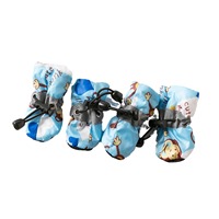 Chaussures pour chien à semelles souples, antidérapantes, imperméables, en fibre de polyester, chaudes, toutes saisons, pour l'apprentissage de la marche, bottes de pluie