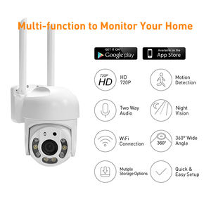 V380 RVP8-WiFi RJ45 1MP kapalı WiFi güvenlik kamerası çift Lens PTZ HD bulut veri hareket algılama gece görüş dahili mikrofon TF - Product Image 2