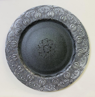 13 assiettes rondes de chargeur de récif d'or pour le dîner mariages assiette de chargeur d'or assiettes de chargeur élégantes de récif en plastique