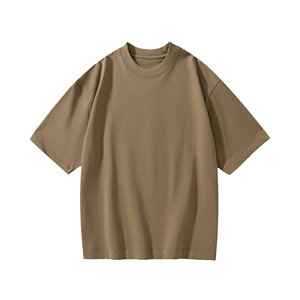 เสื้อผ้าแนวสตรีทของผู้ชายอเมริกันผ้าฝ้ายโอเวอร์ไซส์แขนสั้นผ่อนคลาย - Product Image 1