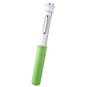 Two-in-One Manual Stainless Steel <b>Fruit</b> & <b>Vegetable</b> Corer Shrink Peeler & Nuclear Remover Household <b>Tool</b> - Product Image 4