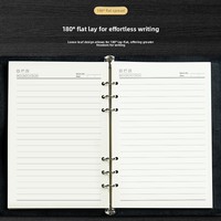 Carnet de voyage en cuir véritable A5, agenda vintage en cuir de vachette, carnet à feuilles mobiles en cuir souple, personnalisable avec LOGO