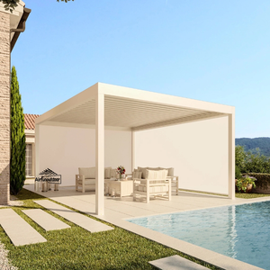 Pérgola Bioclimática de Aluminio con Techo de Láminas, Kits de Pérgola Bioclimática de Aluminio <span class=keywords><strong>Airfun</strong></span> - Product Image 2