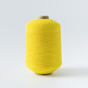 High Cost Effectiveness Hot Selling KNITJOY 100# High Tenacity Core Spun Dyed <b>Ring</b> Spun <b>Rubber</b> Covered Yarn for Socks Knitting - Product Image 1