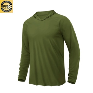 Maillot de pêche personnalisé avec logo par sublimation, protection UV, chemises pour hommes UPF 50+, légères, effet rafraîchissant, chemises de pêche à capuche - Product Image 6