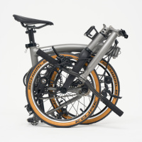 Vélo pliable ACE-C5 16 pouces pneu en alliage d'aluminium cadre T800 fourche en Fiber de carbone 5 vitesses vélo de ville facile à transporter