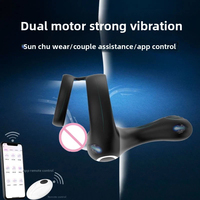 Ensemble d'anneaux péniens connectés par application pour couples, en silicone de qualité médicale, certifié CE, 10 vitesses de vibration, étanche IPX7