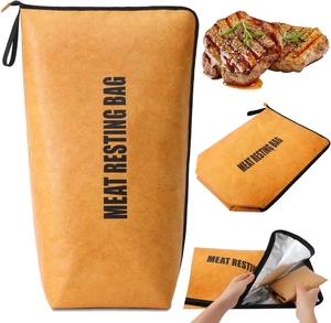 Nueva bolsa de descanso aislada de carne reutilizable para barbacoa al aire libre manta aislada con cremallera Tyvek Dupont bolsa de papel - Product Image 1