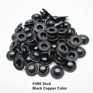 12.5Mm 20L Kim Loại Mùa Xuân Snap Button Trong Sáng Bóng Màu Đen, Sơn Kim Loại Snap Button - Product Image 5