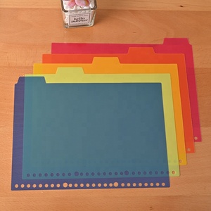 AFFISURE Plastic A4 A5 B5 20 26 30 Holes Punched Multicolor 5-Tabs Index <strong>Divider</strong> For <strong>Binders</strong> - Product Image 6
