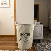 Panier à linge et sac de rangement en lin recyclé, réutilisable, portable, avec design pliable pour un usage quotidien et les voyages