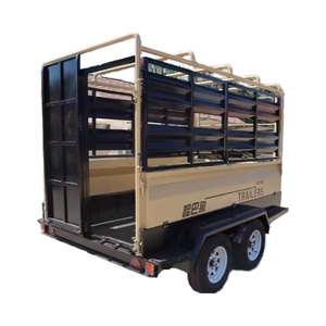 Trois tonnes de petite remorque de transport d'animaux pour l'utilisation de ferme de porcs de bétail - Product Image 1