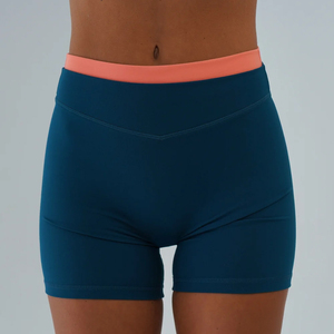 <span class=keywords><strong>Pantaloncini</strong></span> <span class=keywords><strong>da</strong></span> Ciclismo <span class=keywords><strong>da</strong></span> <span class=keywords><strong>Donna</strong></span> a Vita Alta, a Strati, Effetto Push-Up, con Fascia a Contrasto, Traspiranti, Anti-umidità, OEM ODM, per Palestra <span class=keywords><strong>e</strong></span> Yoga - Product Image 2
