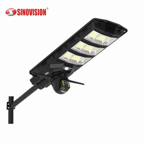 Fabrika toptan açık LED güneş sokak lambası güvenlik kamerası 4G güvenlik APP cep telefonu gece görüş dahili Siren bulut - Product Image 2