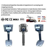 Hi-target V700S Laser RTK dengan 1408 Saluran dan Laser Dot Cloud GNSS RTK Handheld SLAM untuk Survei Lahan