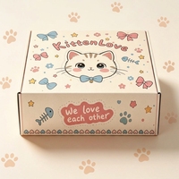 Boîte en papier pliable pour l'envoi postal, personnalisation en gros, recyclable, biodégradable, pour jouets pour animaux, aliments, vêtements, emballages de collations