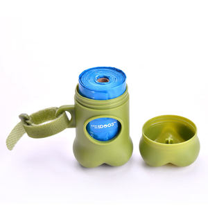 Eco-Friendly Biodegradable Green Doggie Waste Dog That Are Biodegradable Bone Shape Print Poop Bags OEM ODM - Product Image 1