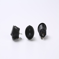 VENTE FLASH Interrupteur à bascule R13-112-2P-C ON/OFF 23x25mm Interrupteur rond KCD 2 broches avec capuchon étanche