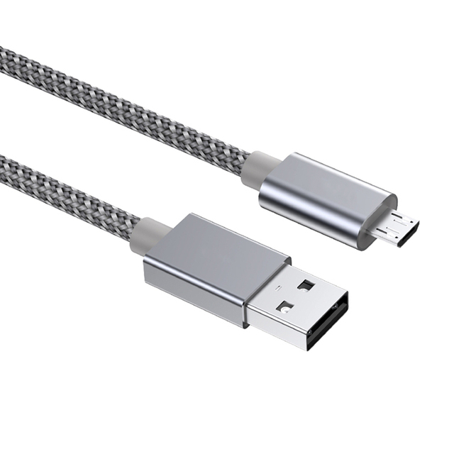 New Product 1m High Speed Nylon Braided Micro Usb Data Cables for Android Smart Phone