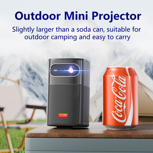 Proyector DLP Inteligente 1080P con Sistema GTV, <span class=keywords><strong>Netflix</strong></span>, YouTube, 4K, Batería, Enfoque Automático, 3D, DLP-Link, Portátil, para Exteriores - Product Image 2