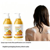 Gel Douche Exfoliant Doux au Curcuma et Niacinamide avec Vitamine C pour une Peau Éclatante et Hydratée 520ml Marque Blanche