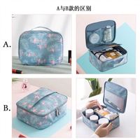 Sac de toilette grande capacité pour femme, étui à pinceaux de maquillage de voyage avec fonctions de rangement pour la salle de bain