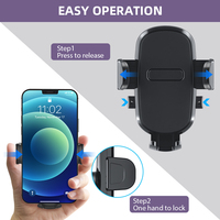 Support universel pour téléphone de voiture, bras télescopique rotatif à 360 degrés, ventouse pour tableau de bord, pare-brise, smartphones