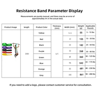 Venta al por mayor de fábrica: Juego de bandas de resistencia para calistenia, dominadas y entrenamiento de CrossFit, bandas de potencia para gimnasio.