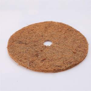 Sustainable Round Coconut Coir Mulch <b>Mat</b> <b>for</b> Tree Bases Eco Friendly Moisture Retaining Cover <b>for</b> <b>Gardens</b> and Nurseries - Product Image 4