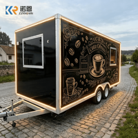 Camion de restauration mobile, camion-restaurant avec cuisine, remorque alimentaire, snack-bar, restaurant commercial, remorque alimentaire multifonctionnelle