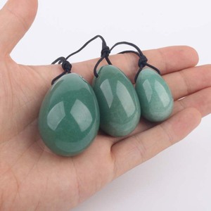 Vente en gros d'œufs de yoni en pierre précieuse naturelle, aventurine verte, quartz rose, cristal pour femme - Product Image 5