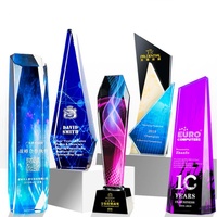 Trophées en cristal K9 transparents faits à la main, gravés au laser 3D, écologiques, personnalisables, avec boîte cadeau et logo sur mesure, vente en gros Oneway