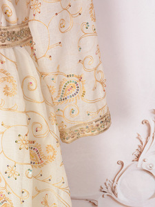 Oriente Medio musulmán árabe Abaya bordado mujer Dubai bordado con cuentas vestido de noche Abaya Dubai Nouveau diseño - Product Image 4