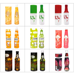 Personalizzato stampato a colori in PVC/PET calore termoretraibile etichetta pellicola impermeabile per il confezionamento di involucro termoretraibile <span class=keywords><strong>tubo</strong></span> bottiglia di vino - Product Image 3