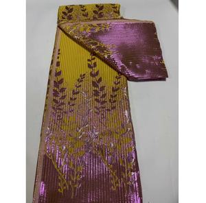 Vestidos de <span class=keywords><strong>mujer</strong></span> de flores bordadas de lujo de diseñador personalizado fabricación al por mayor tela de brocado Jacquard para <span class=keywords><strong>ropa</strong></span> - Product Image 2